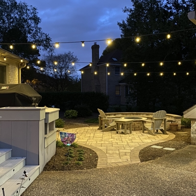 Professional String Lighting Install in Virginia Beach Photo